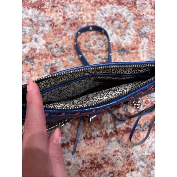 Rebecca Minkoff MAC Poppy Blue Weave Crossbody - Picture 4 of 4
